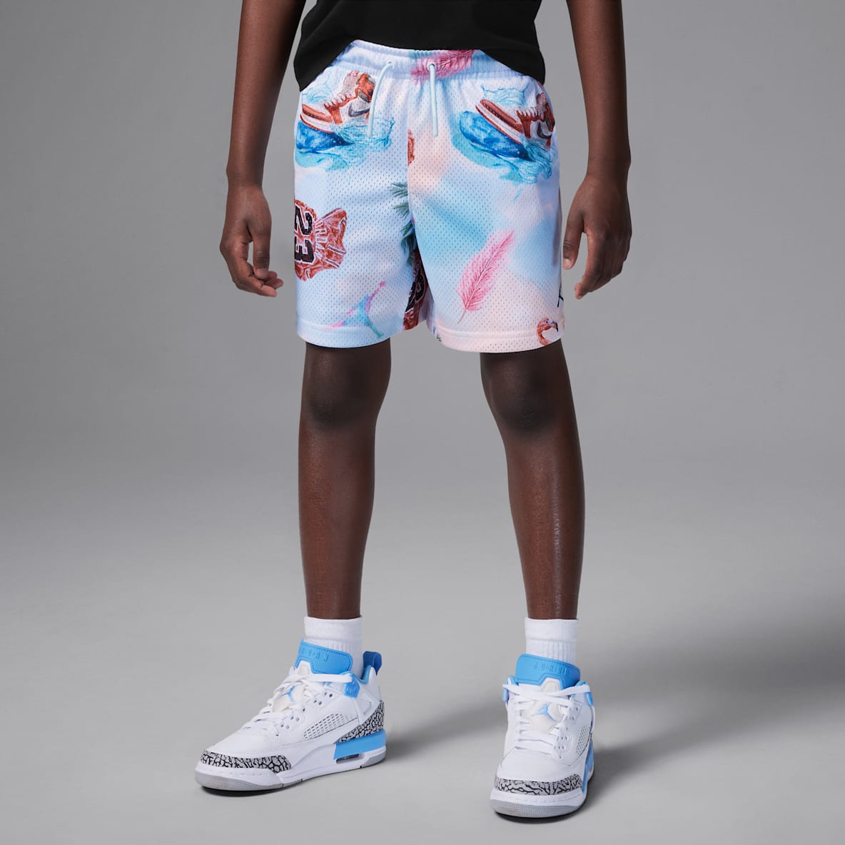 Jordan Dri-FIT Essentials Shorts de malla estampados Summer Pack para niños talla pequeña