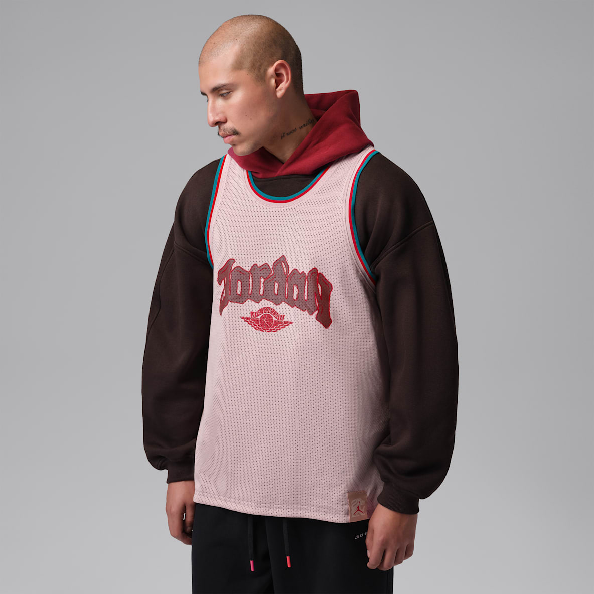 Jordan Brooklyn Día de Muertos Jersey de malla reversible para hombre