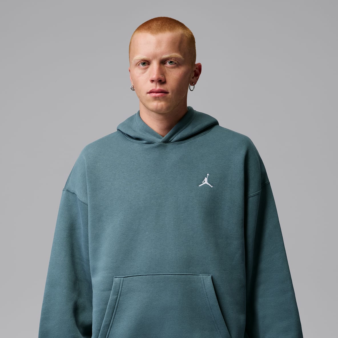 Jordan Brooklyn Fleece Oversize-Hose mit offenem Saum (Herren)