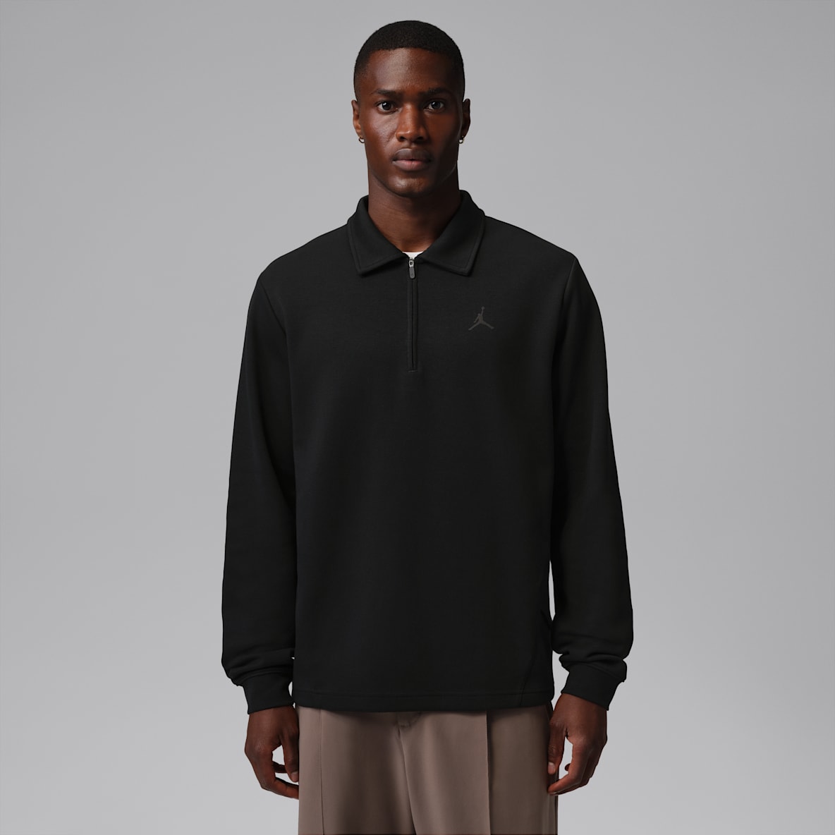 Jordan Men's 1/2-Zip Collared Long-Sleeve Golf Top