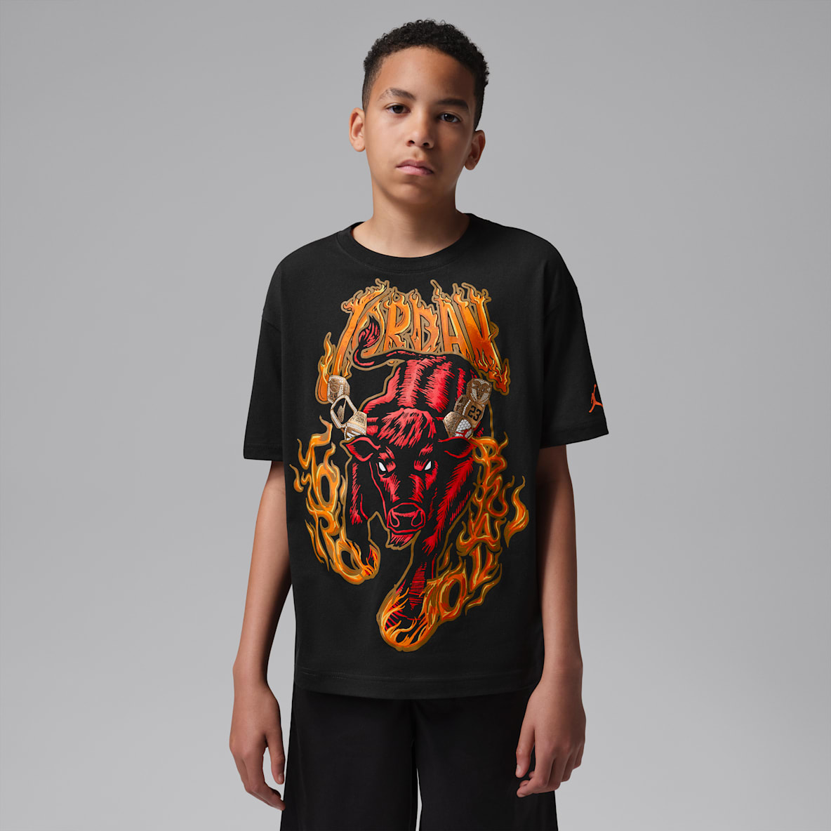 Jordan Big Kids' Toro Bravo Rings Retro T-Shirt