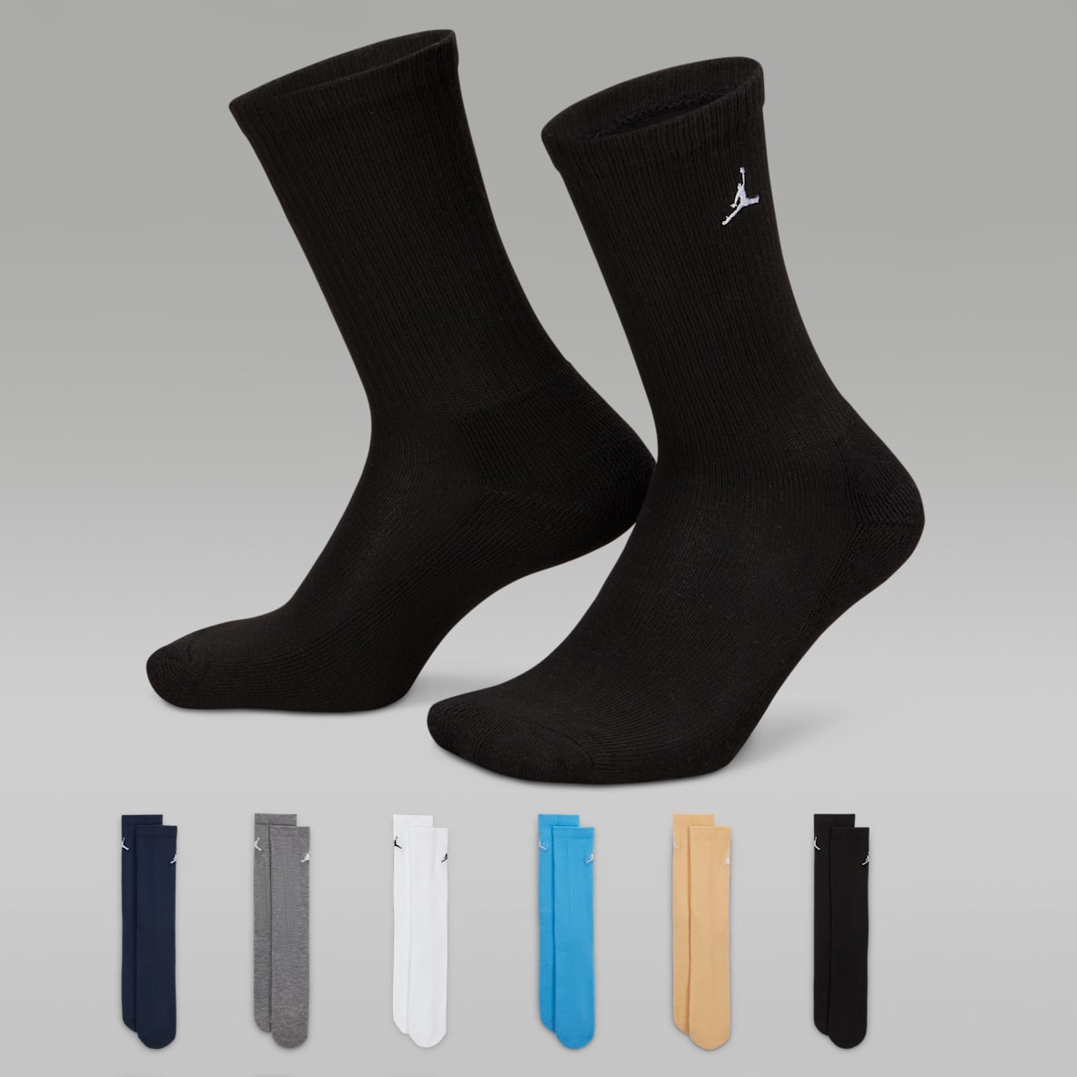 Jordan Everyday Essentials Jordan Everyday Essentials Big Kids' Crew Socks (6 Pairs)