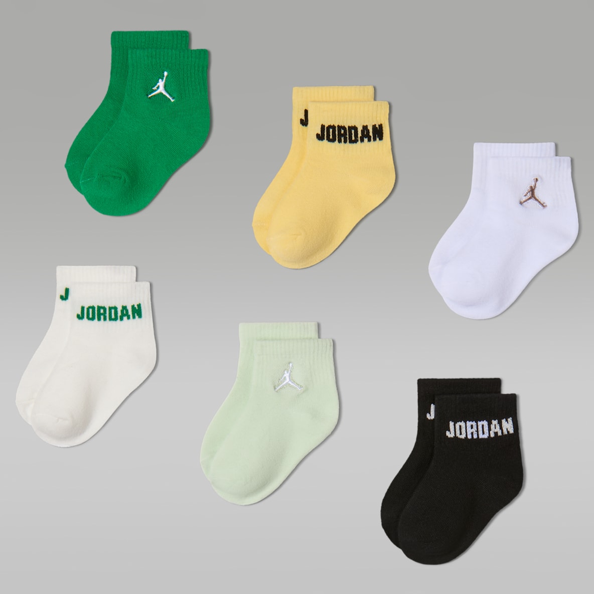 Jordan Everyday Essentials Baby/Toddler Ankle Socks (6 Pairs)