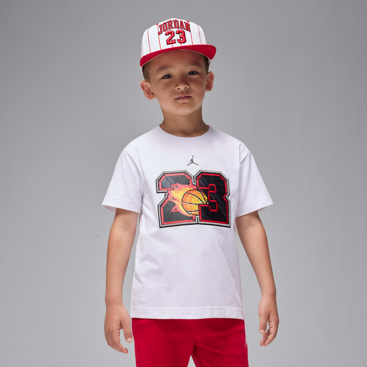 Jordan Customized Air Jordan Customized Air Playera Flame para niños talla pequeña