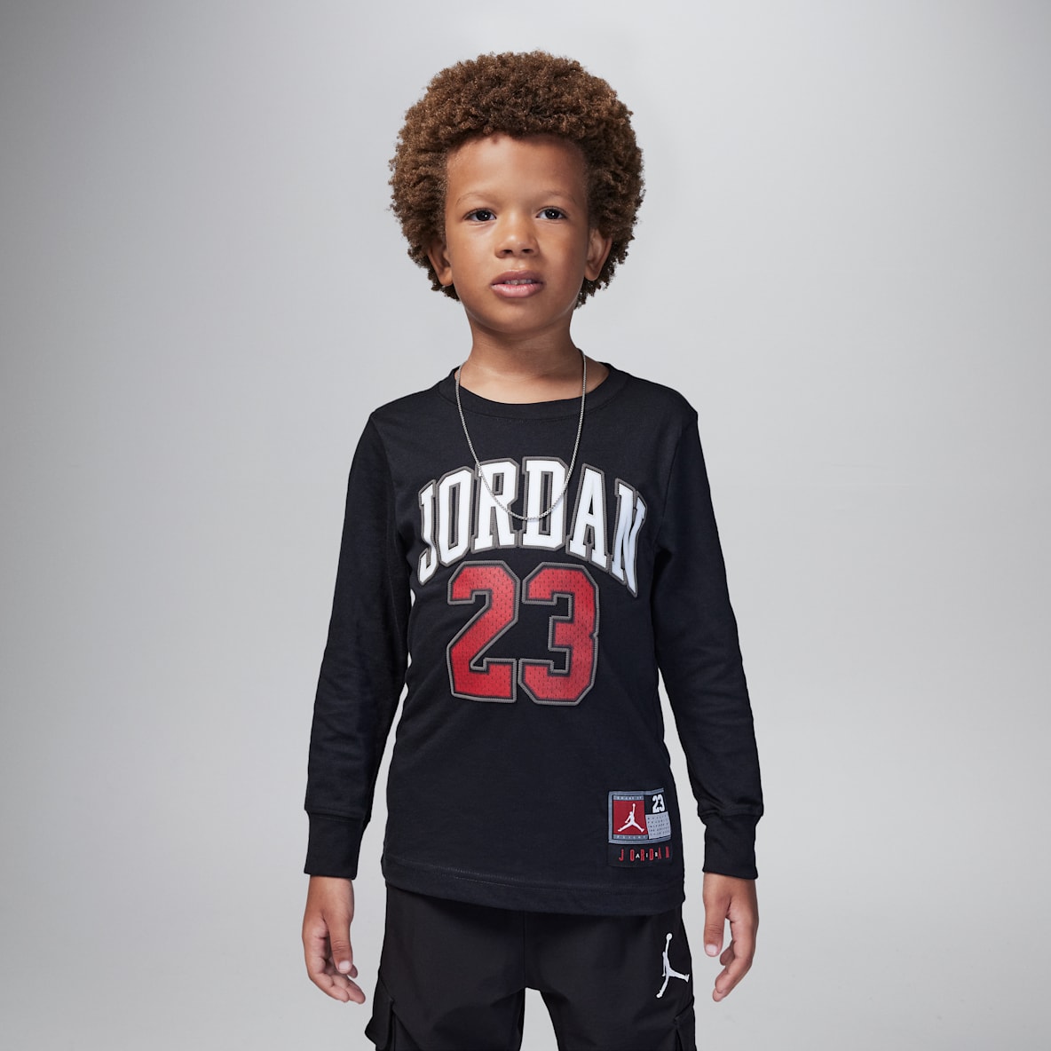 Jordan Practice Flight Long Sleeve Tee Jordan Practice Flight Long Sleeve Tee Little Kids T-Shirt