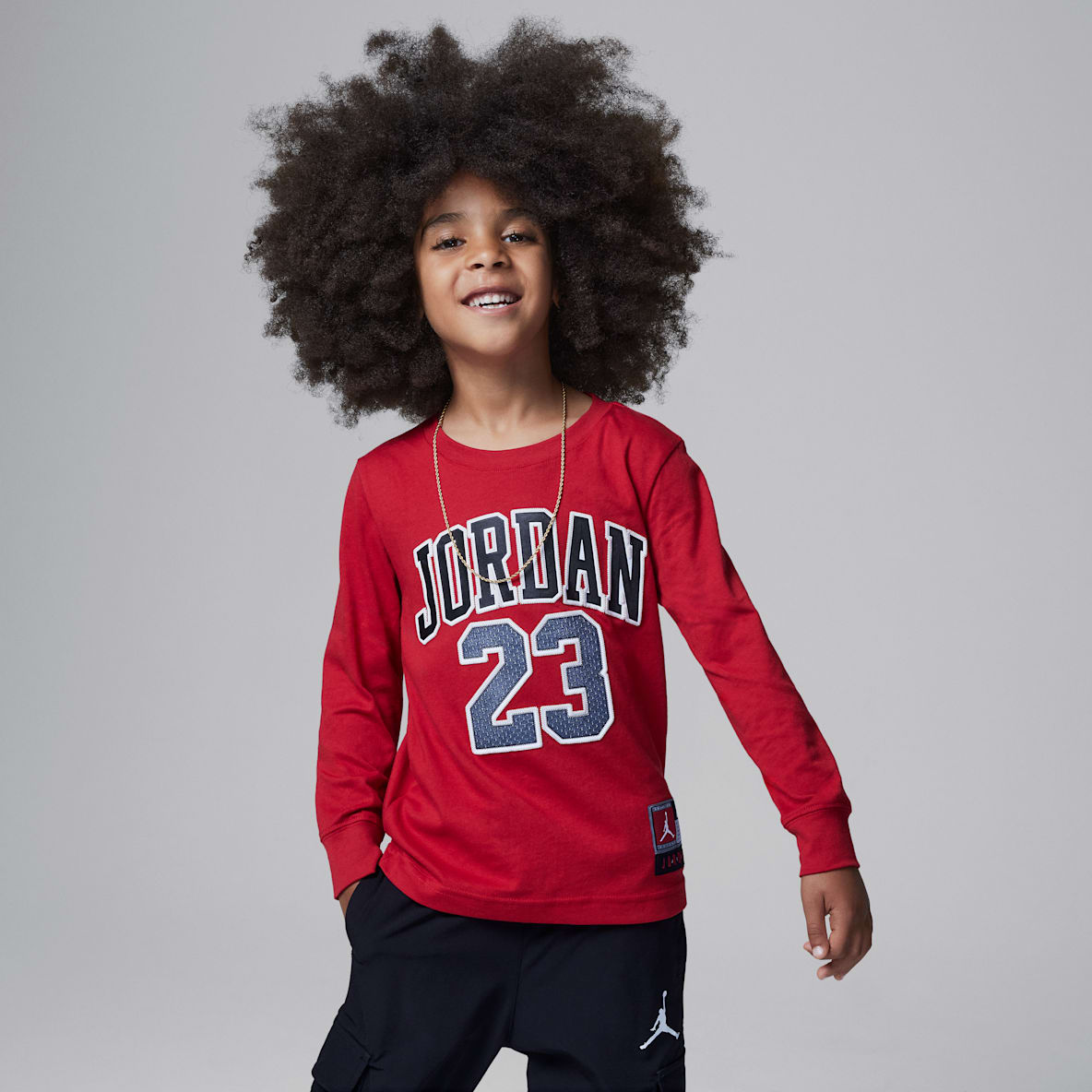 Jordan Practice Flight Long Sleeve Tee Little Kids T-Shirt