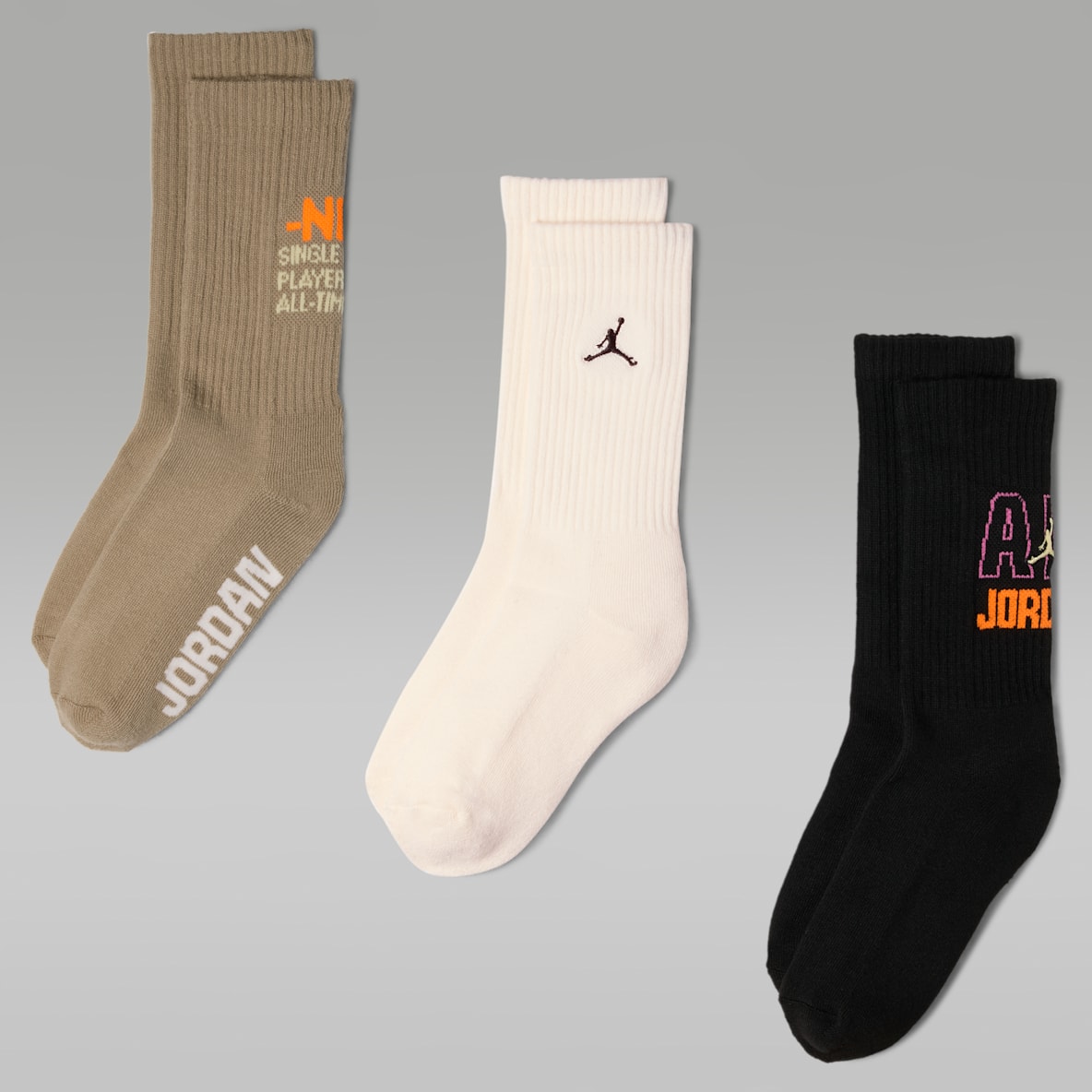 Nike Ropa interior de algodón lisa para niños talla grande (paquete de 3)