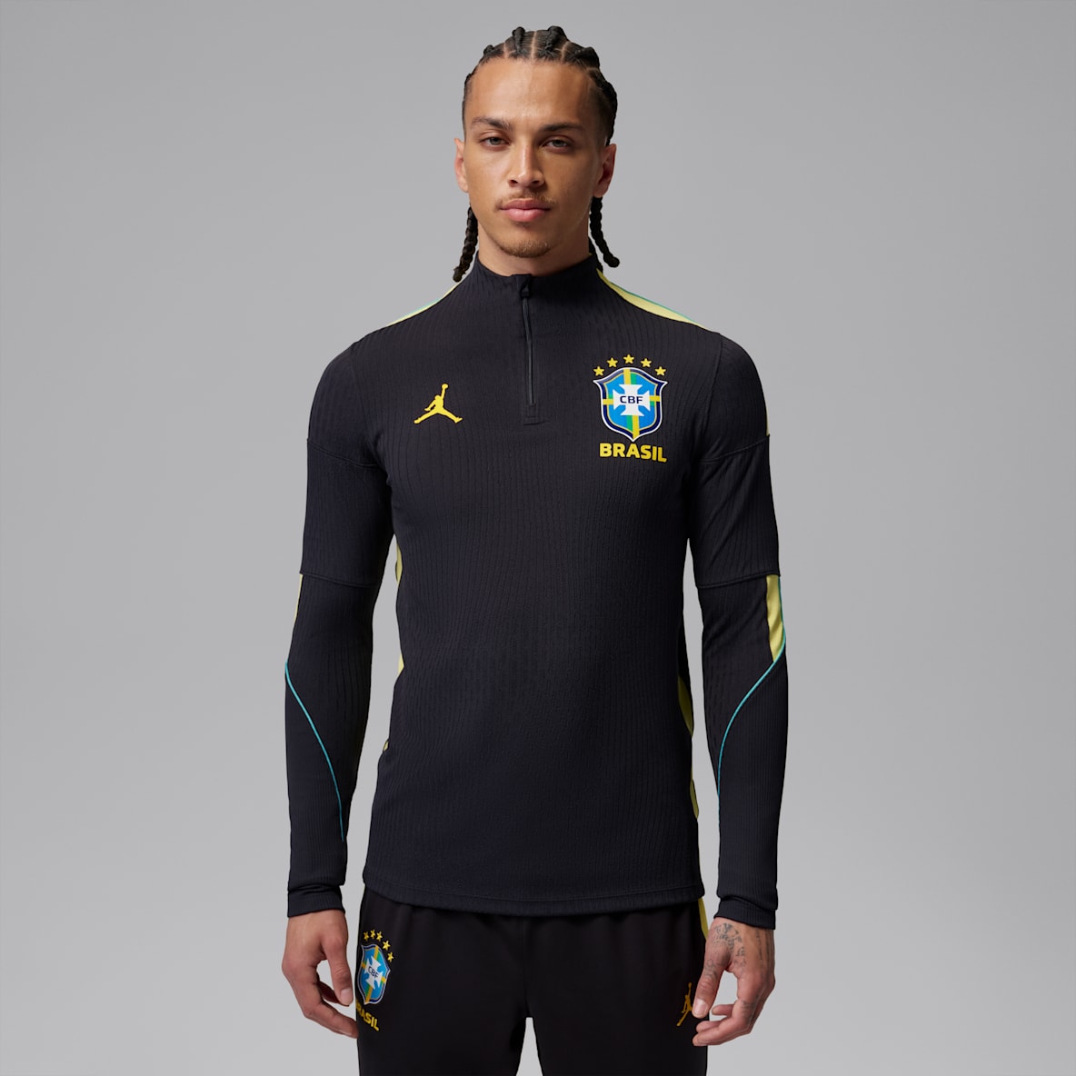 Brazil Strike Elite เสื้อฝึกซ้อมฟุตบอลแบบถักผู้ชาย Jordan Dri-FIT ADV
