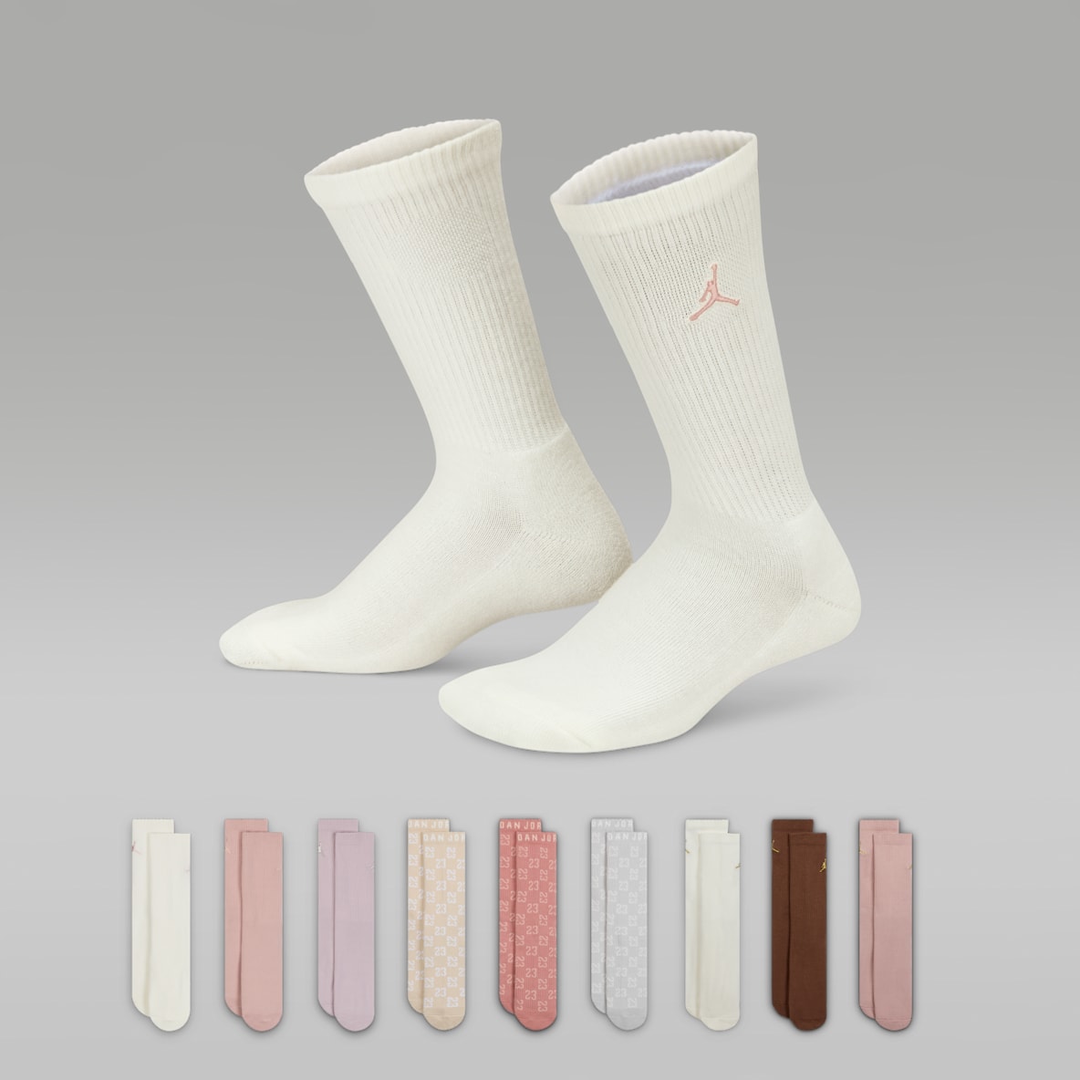 Jordan Jordan Feiertage-Crew-Socken-Geschenkbox für ältere Kinder (9 Paar)