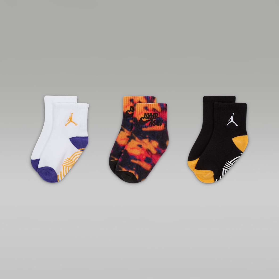 Conjunto de calcetines antideslizantes Jordan MVP (3 pares) Conjunto de calcetines antideslizantes Jordan MVP (3 pares) Calcetines para bebé e infantil (12 a 24 meses)