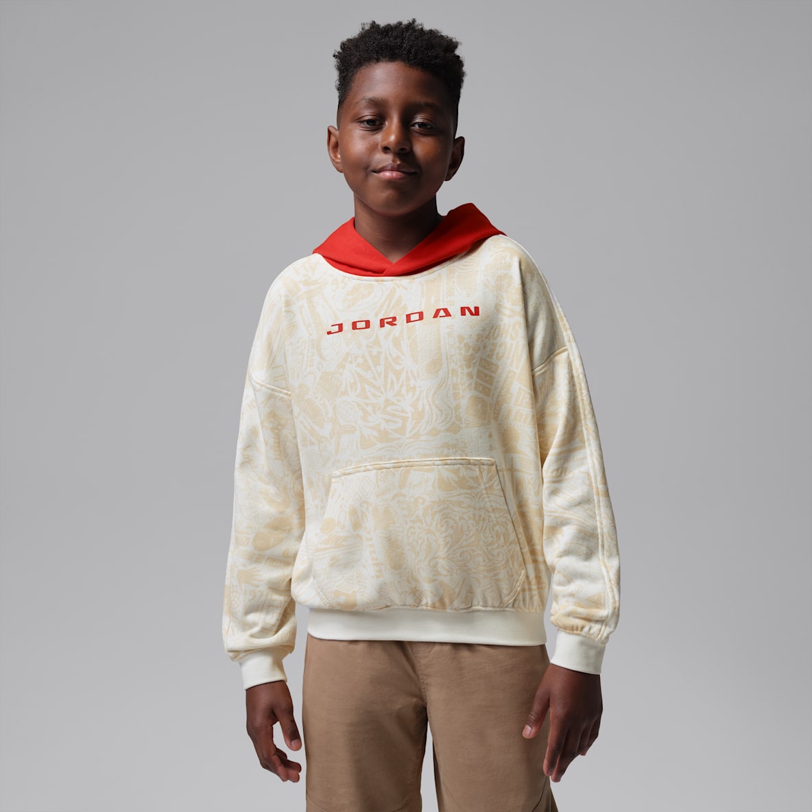 Jordan Big Kids' Brooklyn Printed Pullover Hoodie