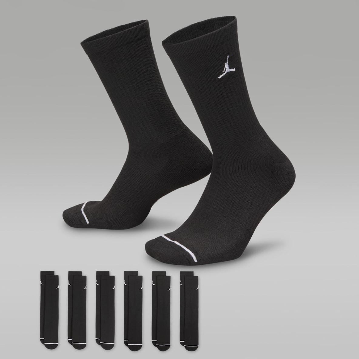 Jordan Everyday Jordan Everyday Crew sokken met demping (6 paar)