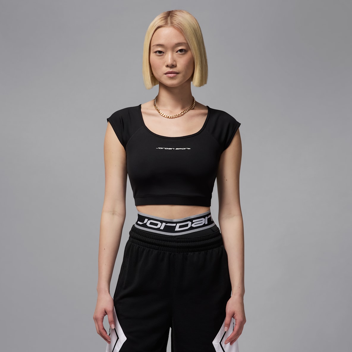 Jordan Sport Jordan Sport Women's Short-Sleeve Knit Crop Top