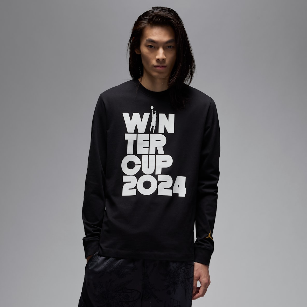 ジョーダン ウインターカップ 2024 ジョーダン ウインターカップ 2024 メンズ ロングスリーブ Tシャツ