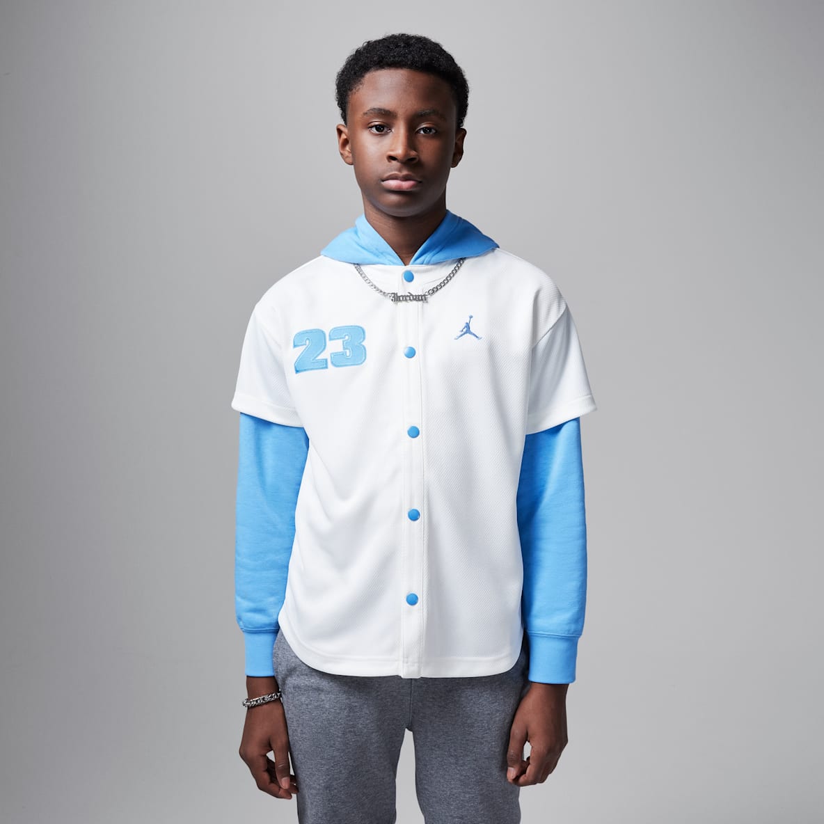 Jordan Jordan Big Kids' Hooded Jumpman Baseball Pullover