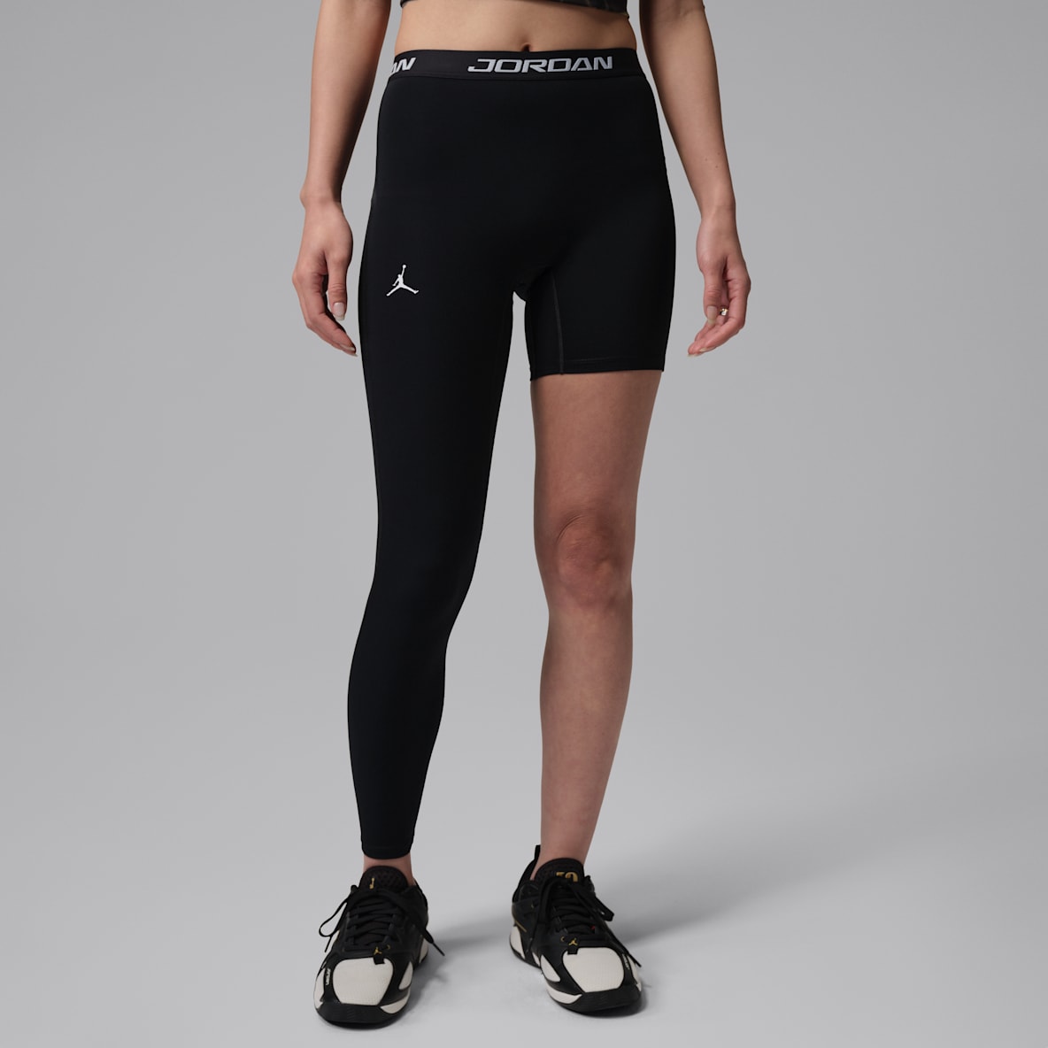 조던 스포츠 여성 하이라이즈 싱글 레그 농구 레깅스(오른쪽)