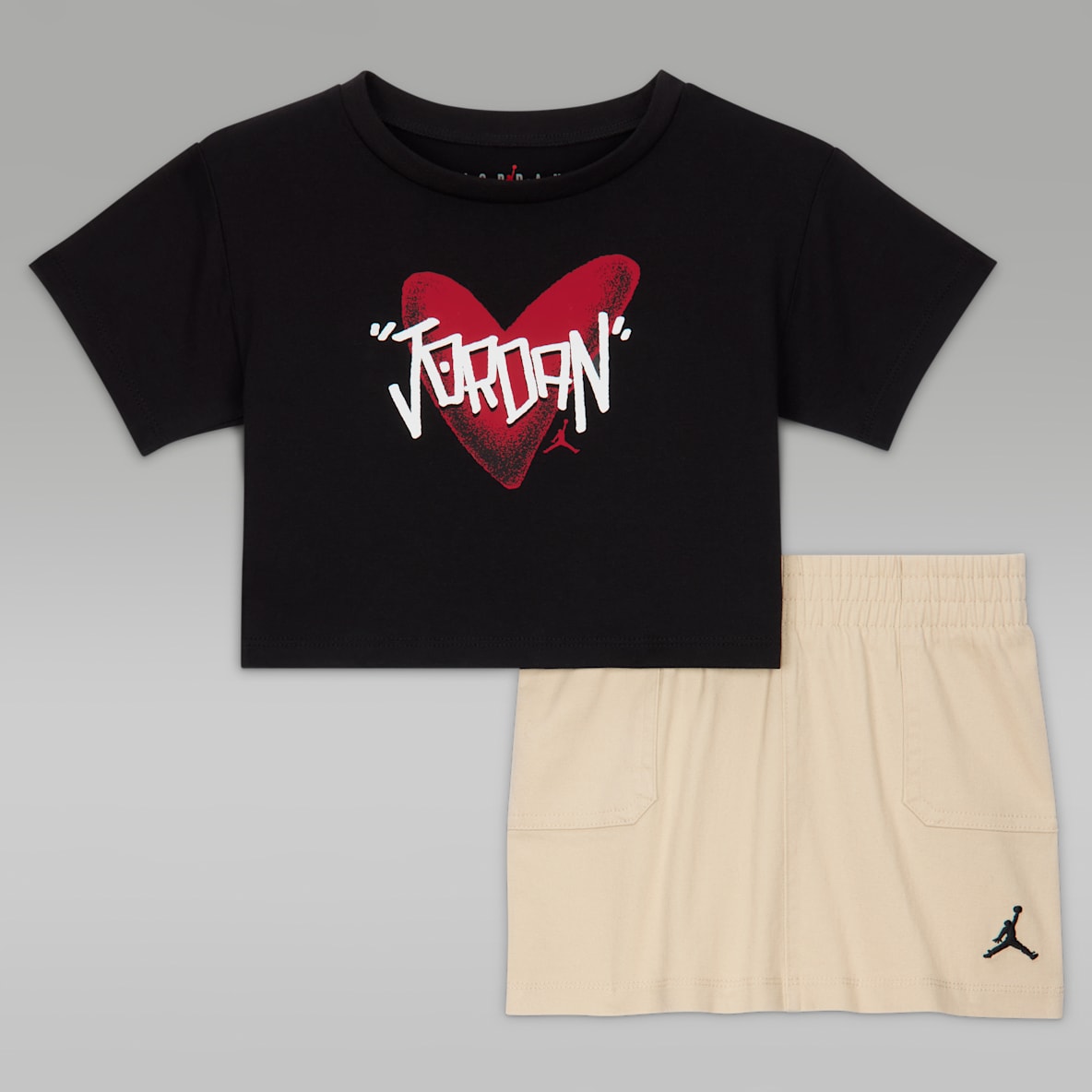 Jordan Baby I Heart Jordan 2-Piece Skirt Set
