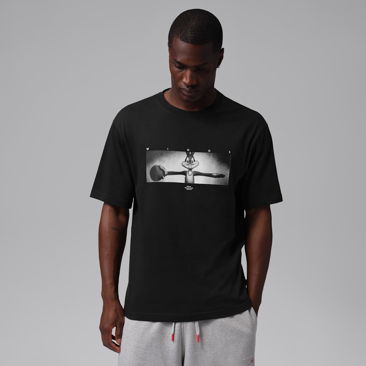 Jordan Brooklyn Space Jam Men's Wings Crew-Neck T-Shirt