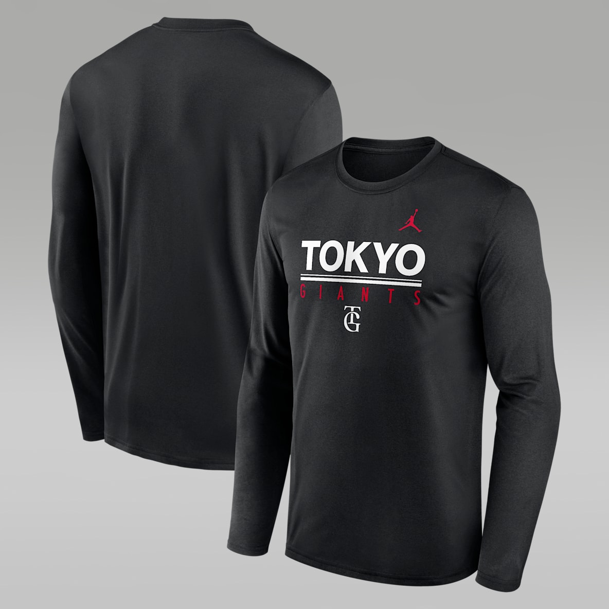 東京 読売ジャイアンツ x ジョーダン エクスクルーシブ コレクション メンズ ロングスリーブ T シャツ