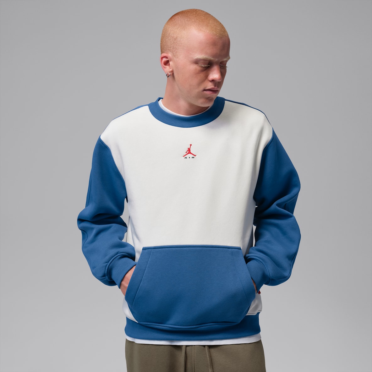 Jordan Brooklyn Men's Fleece Crew-Neck Sweatshirt