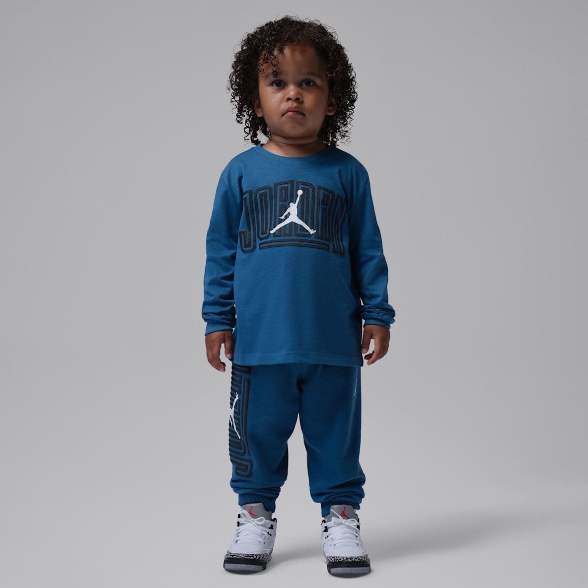 Jordan Souprava trička Jumpman s dlouhým rukávem a flísových kalhot pro batolata