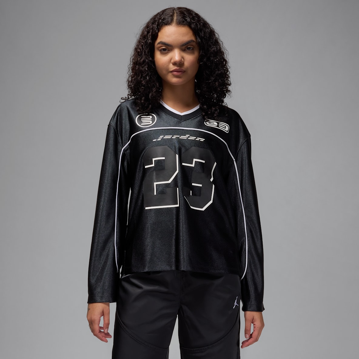 Jordan Jordan Playera de manga larga tejida para mujer