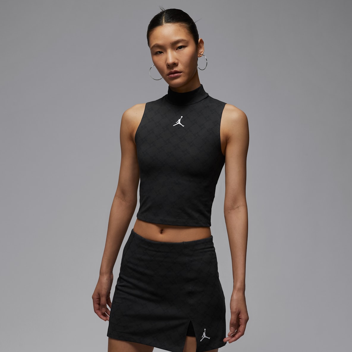 ジョーダン ブルックリン ジョーダン ブルックリン ウィメンズ モックネック ニット タンクトップ