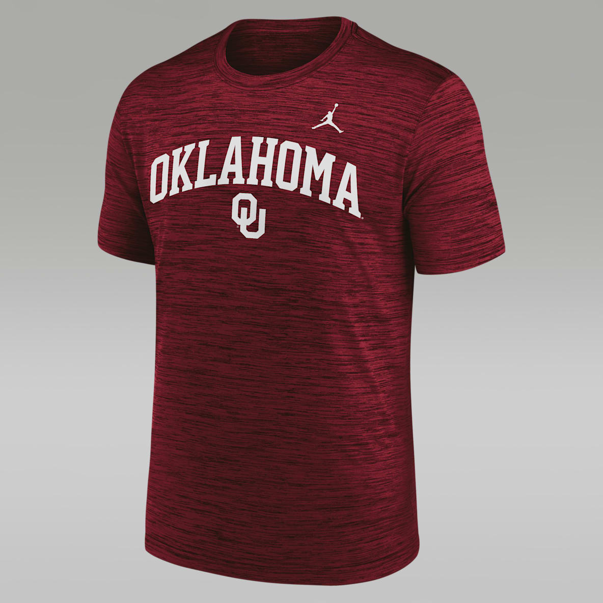 Oklahoma Primetime Arch Logo Velocity Men's Jordan Brand Dri-FIT College T-Shirt
