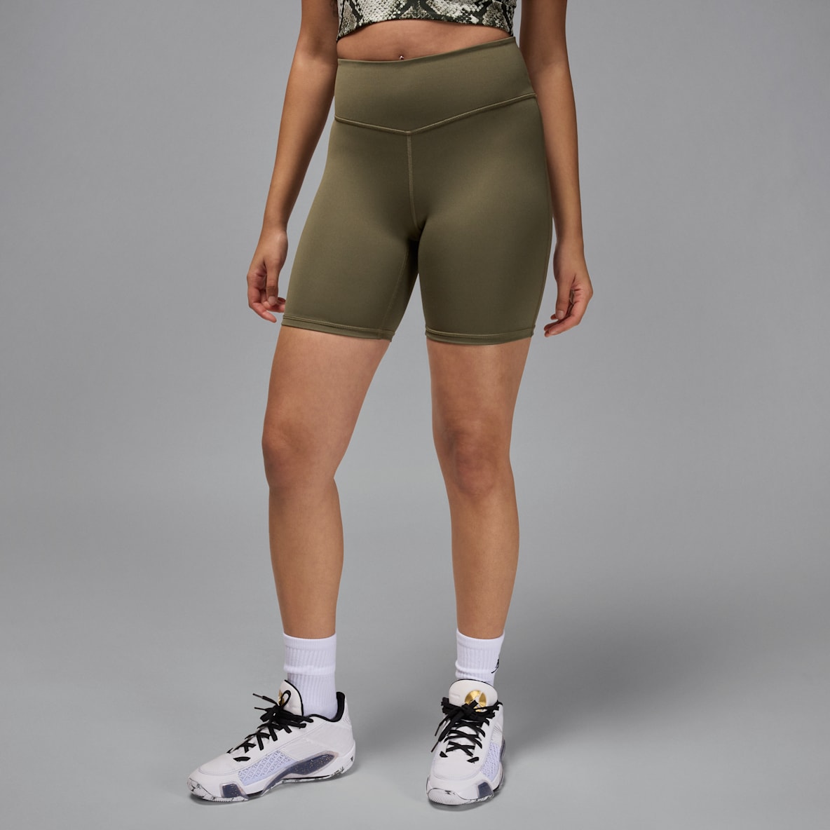 Jordan Sport Jordan Sport Shorts da ciclista a vita alta 18 cm – Donna