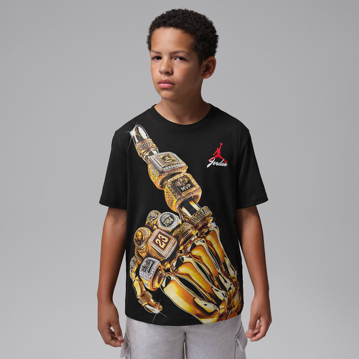 Jordan Big Kids' 23 Skeleton Rings T-Shirt