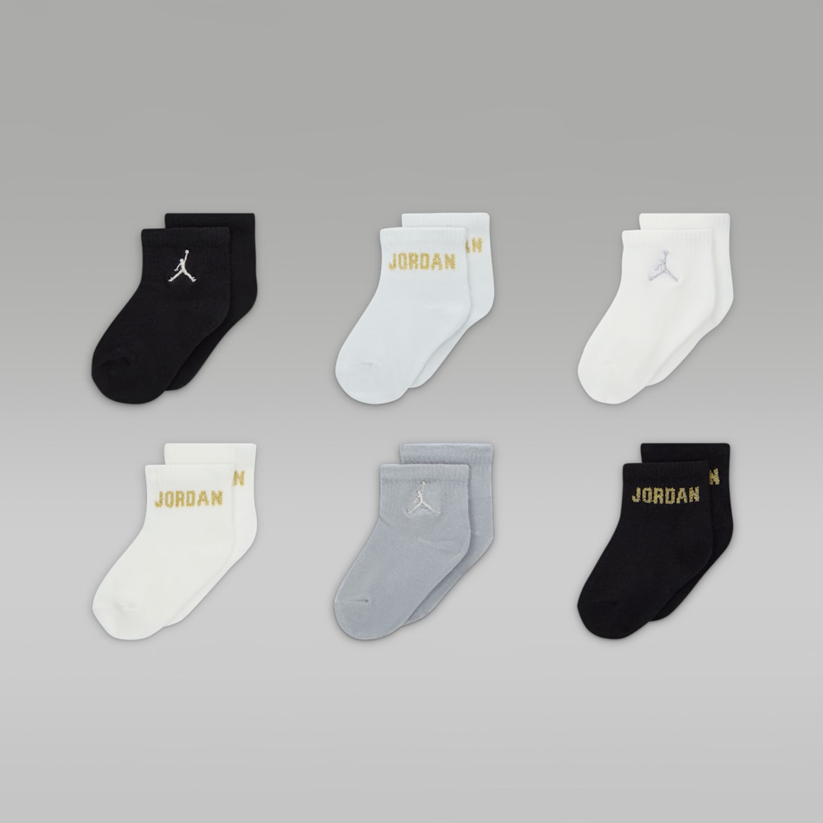 ジョーダン エブリデイ エッセンシャル ジョーダン エブリデイ エッセンシャル ベビー アンクルソックス(6足)