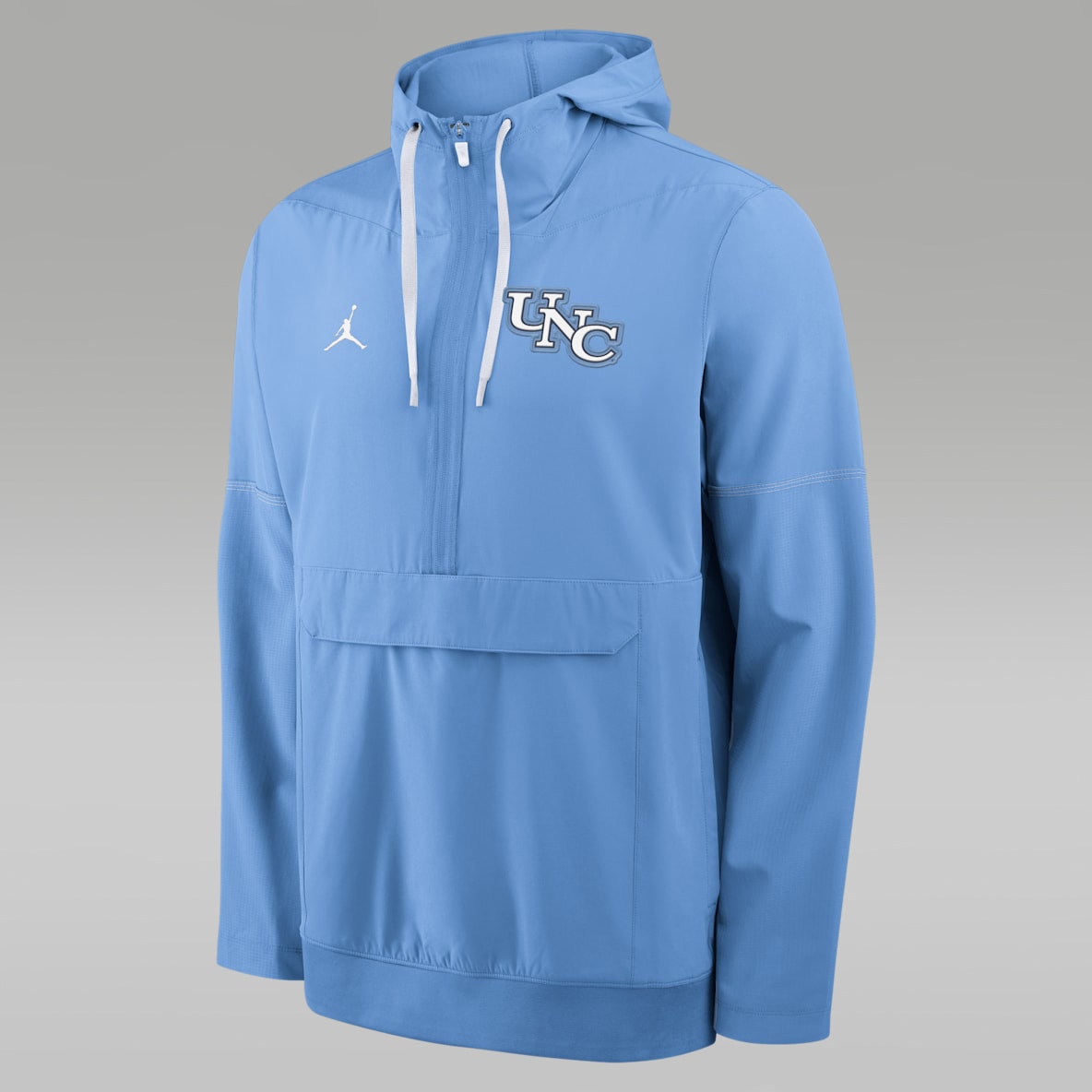 North Carolina Sideline Anorak Men's Jordan Brand College 1/2-Zip Hooded Jacket