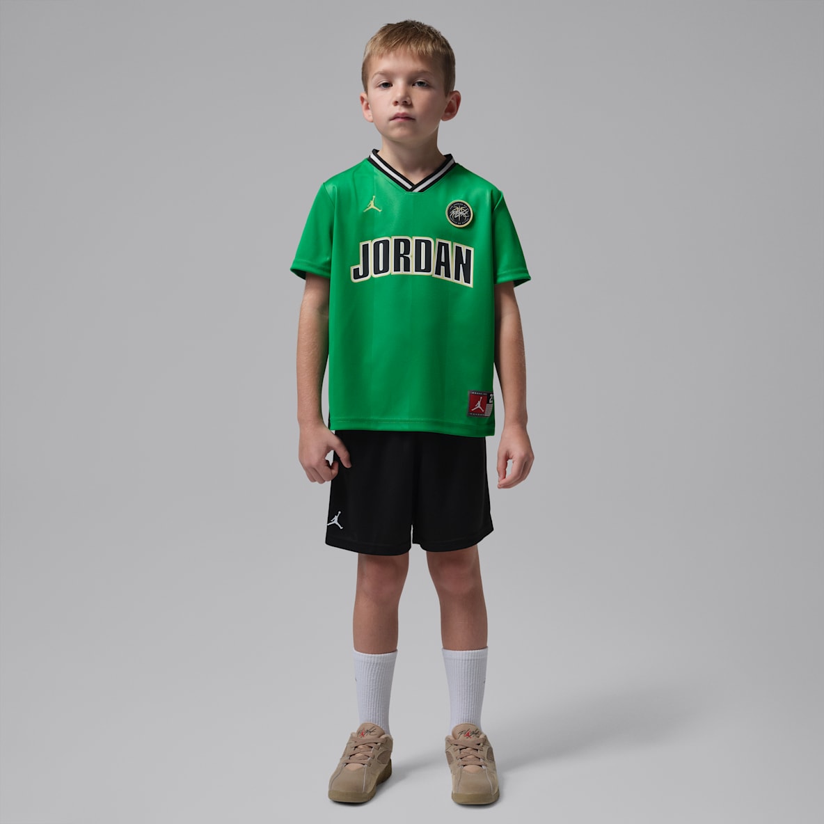 조던 리틀키즈 스포츠 저지 앤드 메쉬 쇼츠 세트