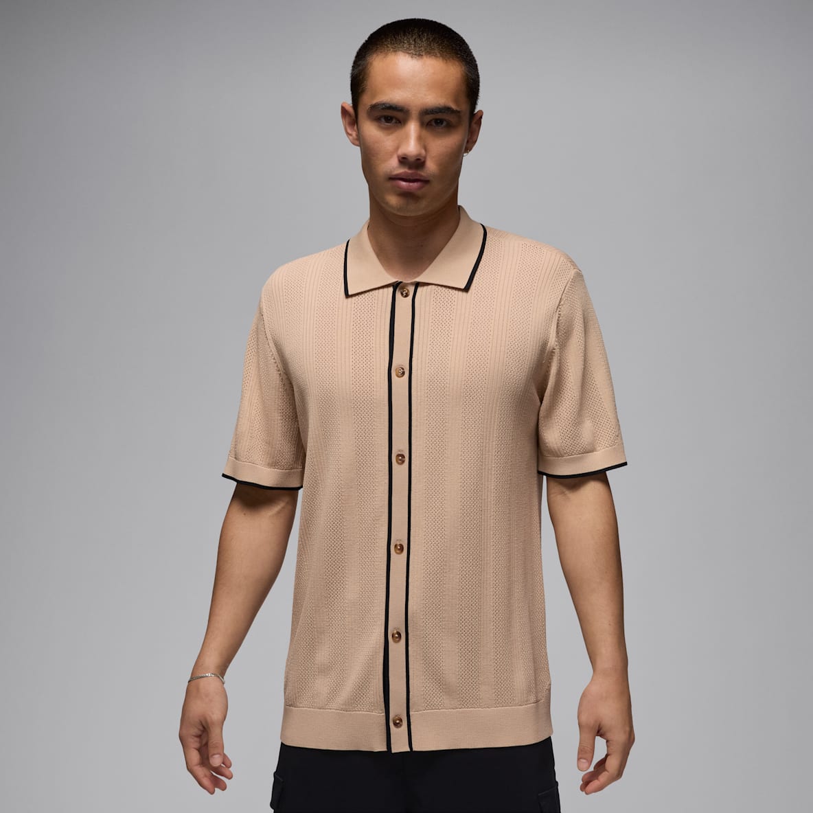 Jordan Sport ​Men’s Knit Button-Down Golf Top