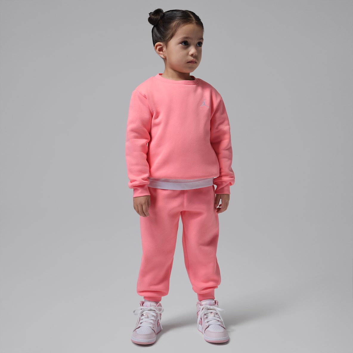 Jordan Brooklyn Fleece Conjunto de sudadera de cuello redondo de dos piezas para infantil