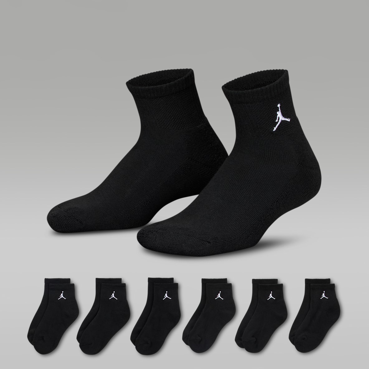 Jordan Everyday Essentials Jordan Everyday Essentials Big Kids' Ankle Socks (6 Pairs)
