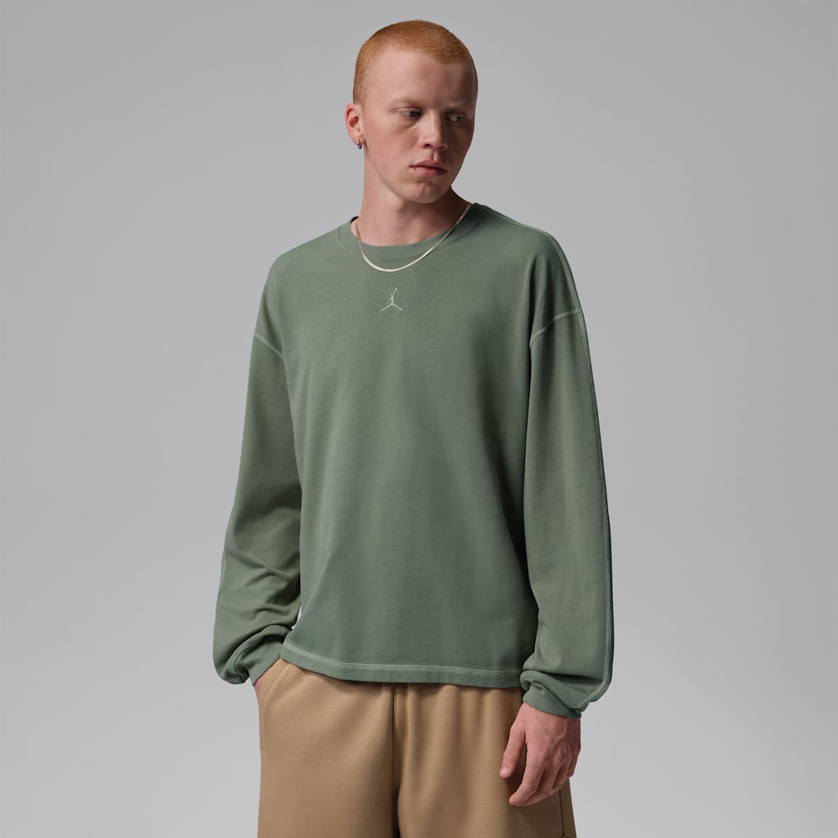 Jordan Flight Playera de manga larga de alta densidad para hombre