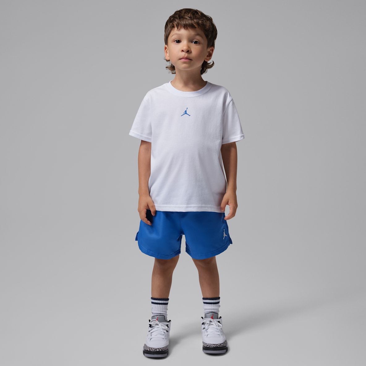 Jordan Conjunto de 2 peças com calções de jogo entrançados Jumpman para criança