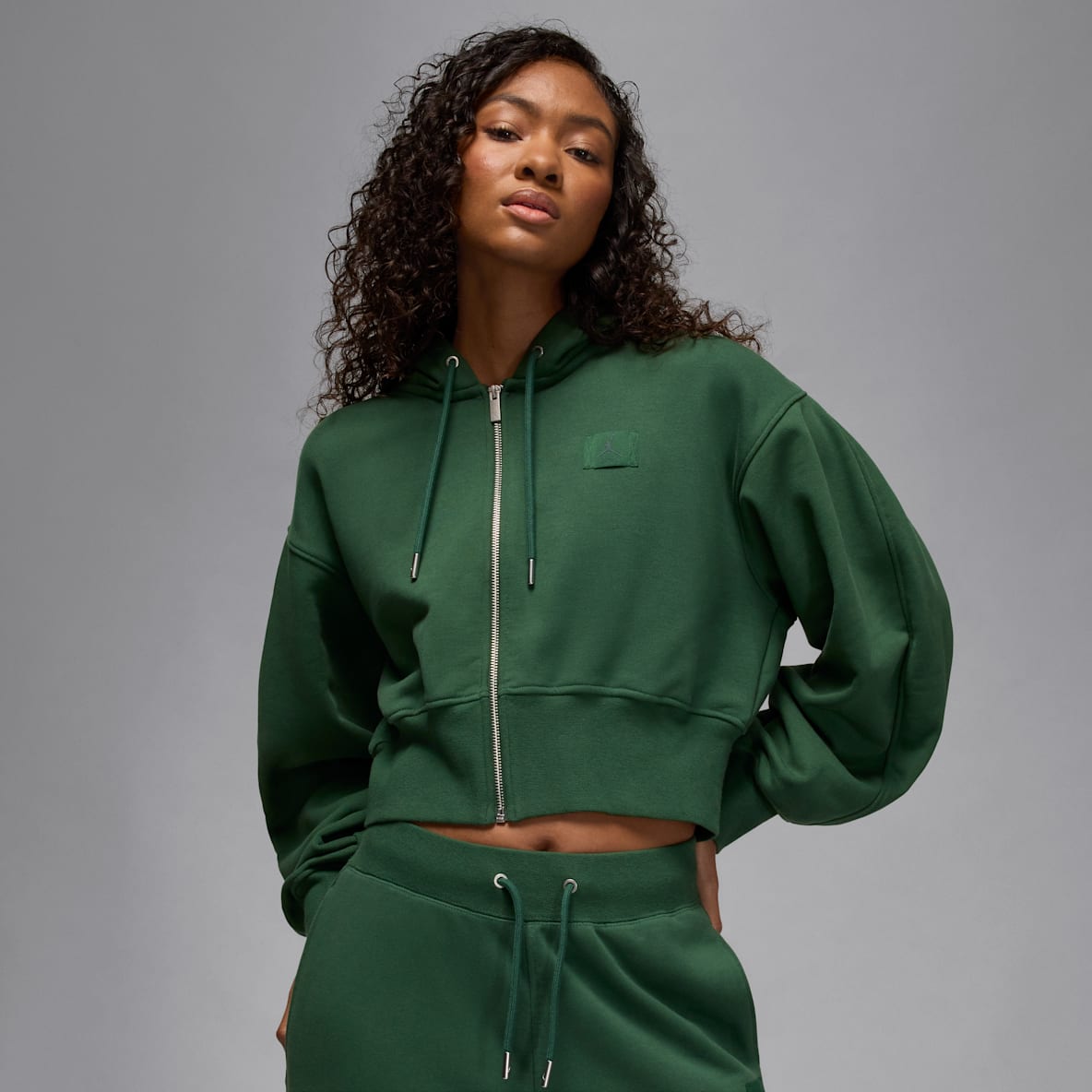 Jordan Flight Fleece Women's Cropped Satin-Lined Hoodie