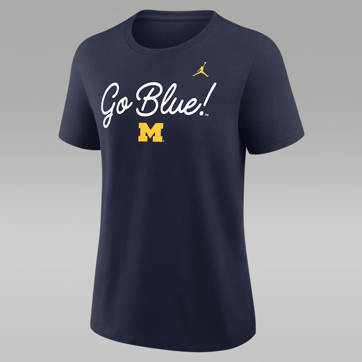 Michigan Script Mantra Logo Women's Jordan Brand College T-Shirt