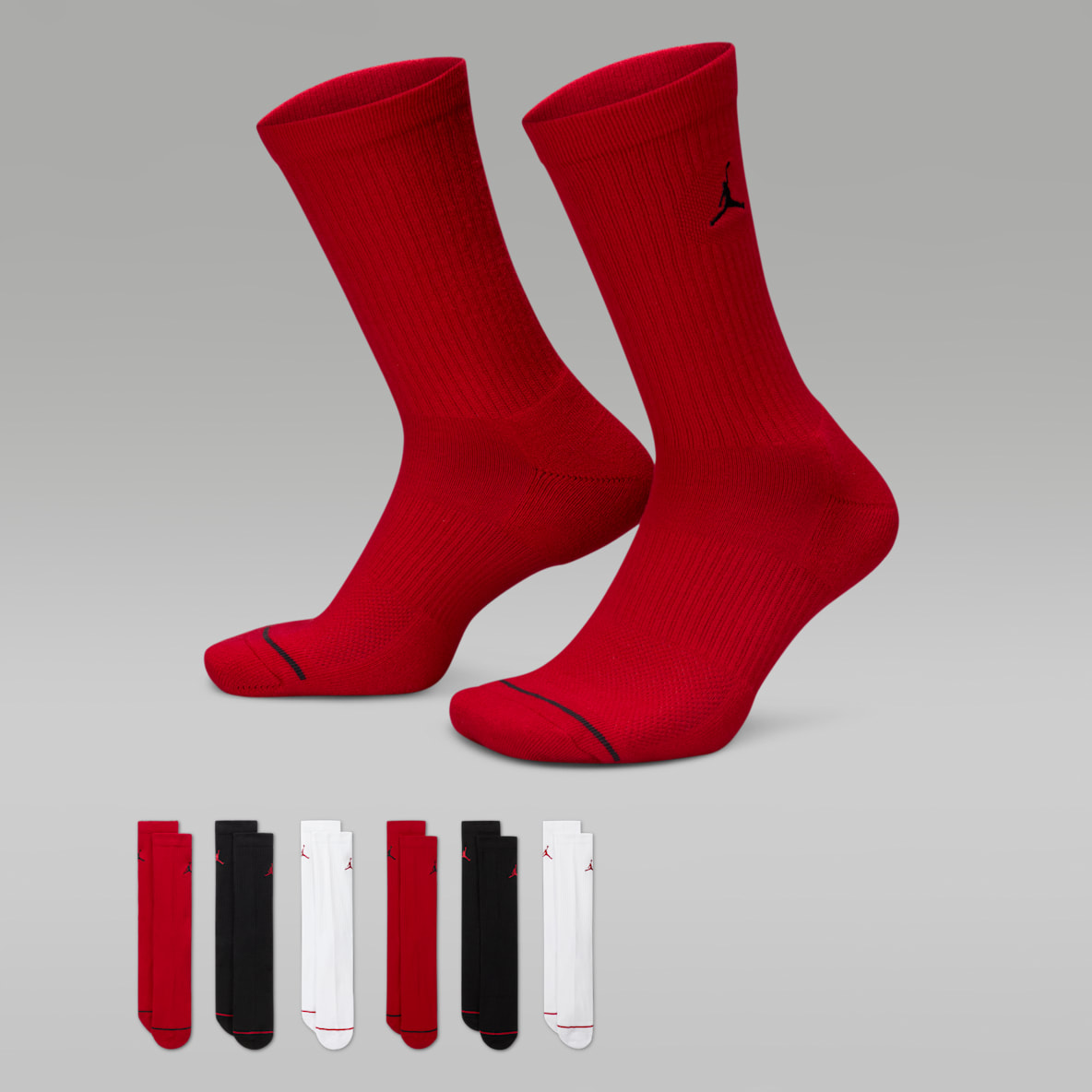 Jordan Everyday Jordan Everyday Crew sokken met demping (6 paar)