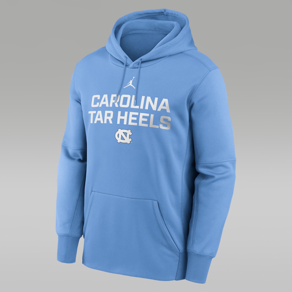 North Carolina Team Stacked North Carolina Team Stacked Sudadera con gorro sin cierre universitaria marca Jordan Therma para hombre