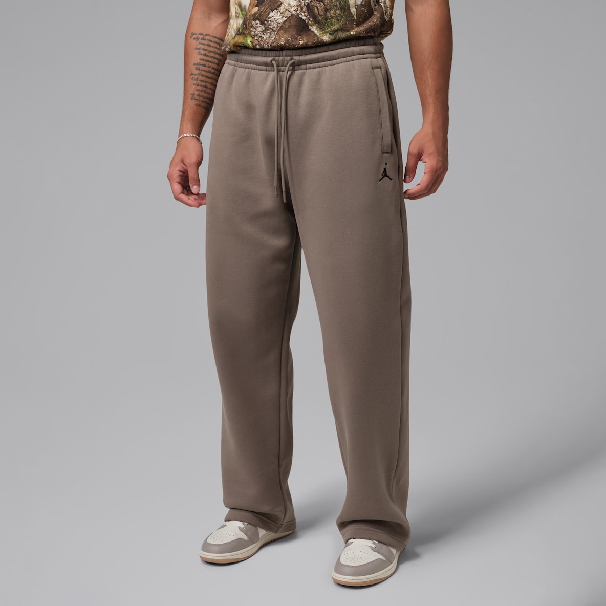 Jordan Brooklyn Fleece Men's Oversized Open-Hem Trousers