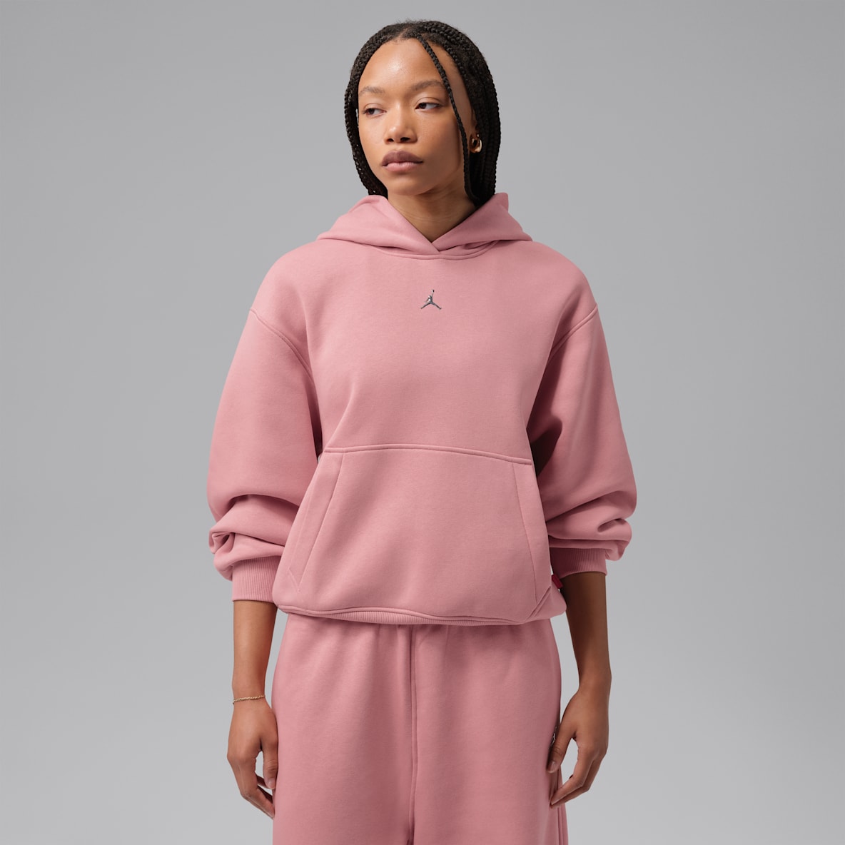 Jordan Brooklyn Sudadera con gorro sin cierre para mujer