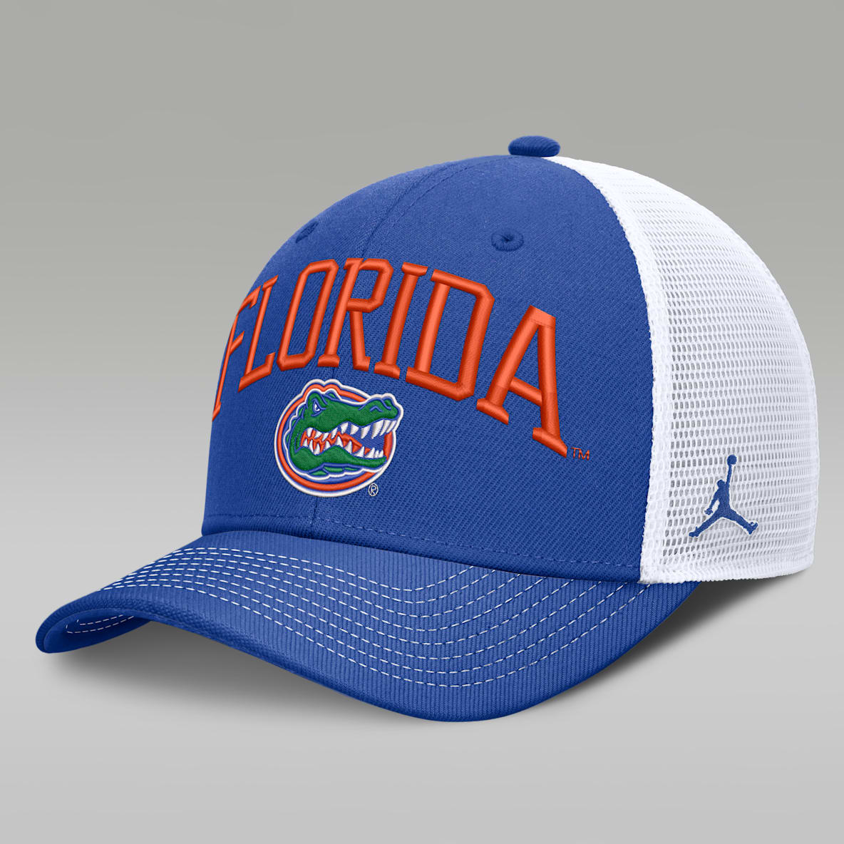 Florida Primetime Arched Men's Jordan Brand Dri-FIT College Trucker Adjustable Hat