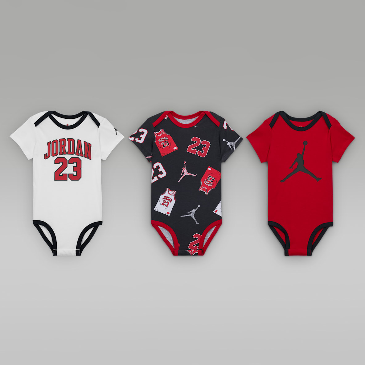 Jordan Baby (6-9M) 23 Jersey Bodysuit Set (3-Pack)