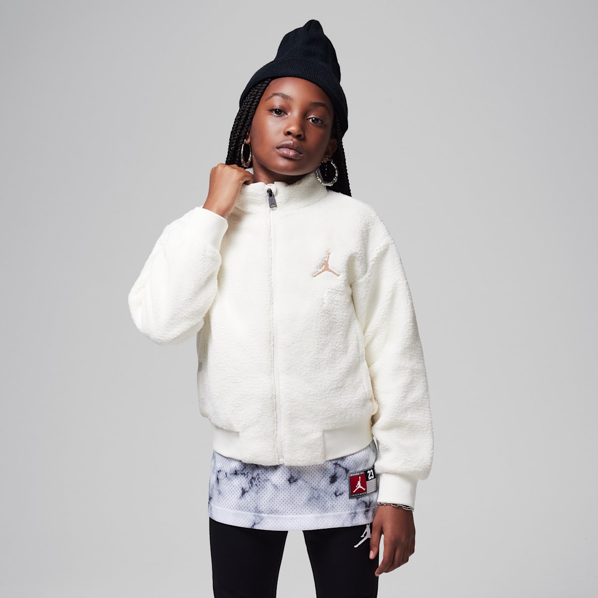 Jordan Jordan Big Kids' Jumpman High Pile Jacket