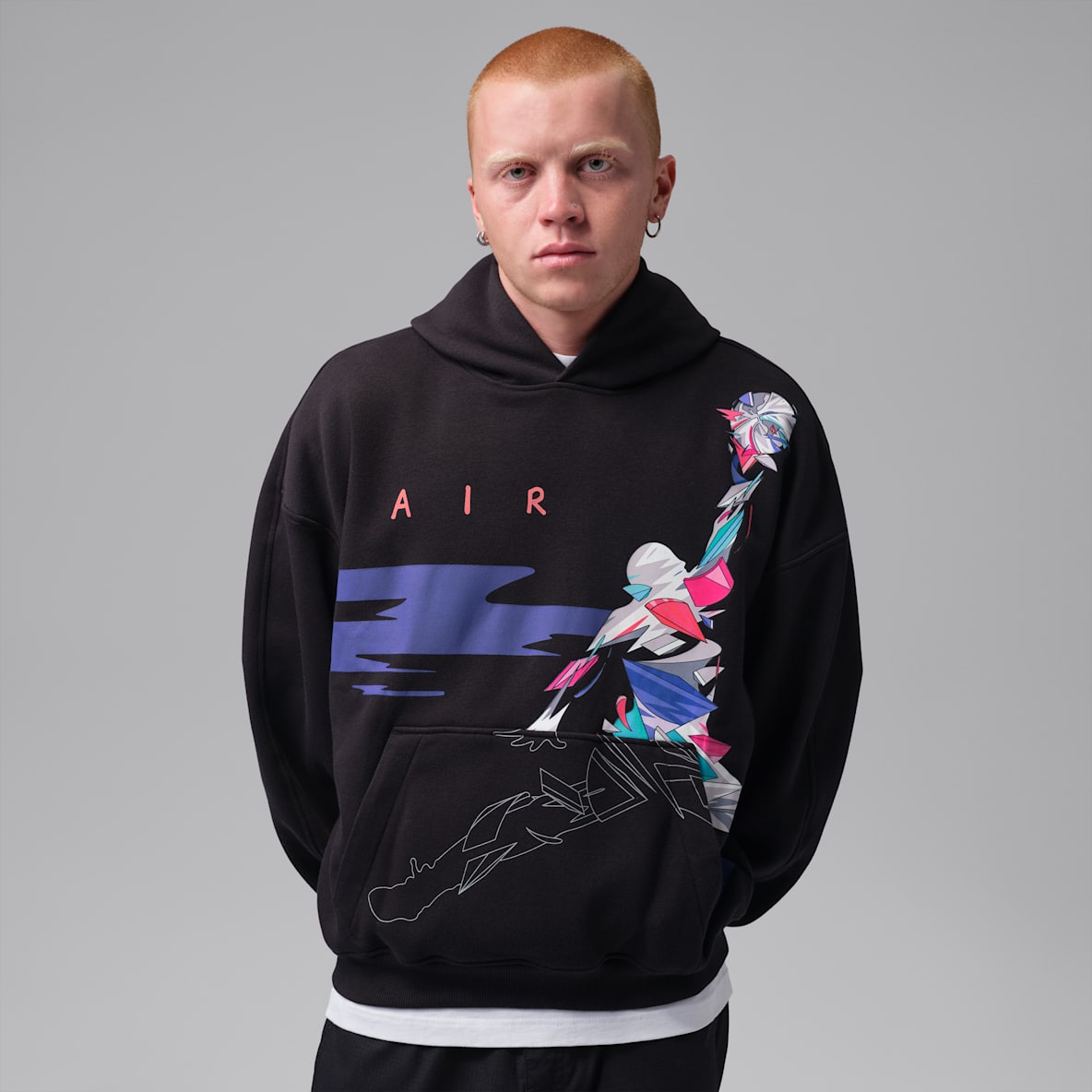 Jordan Brooklyn Men's Oversized Graphic Fleece Pullover Hoodie