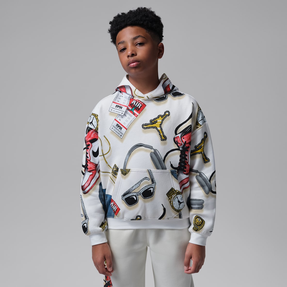 Jordan Big Kids' Mike's Flight Kit Pullover Hoodie