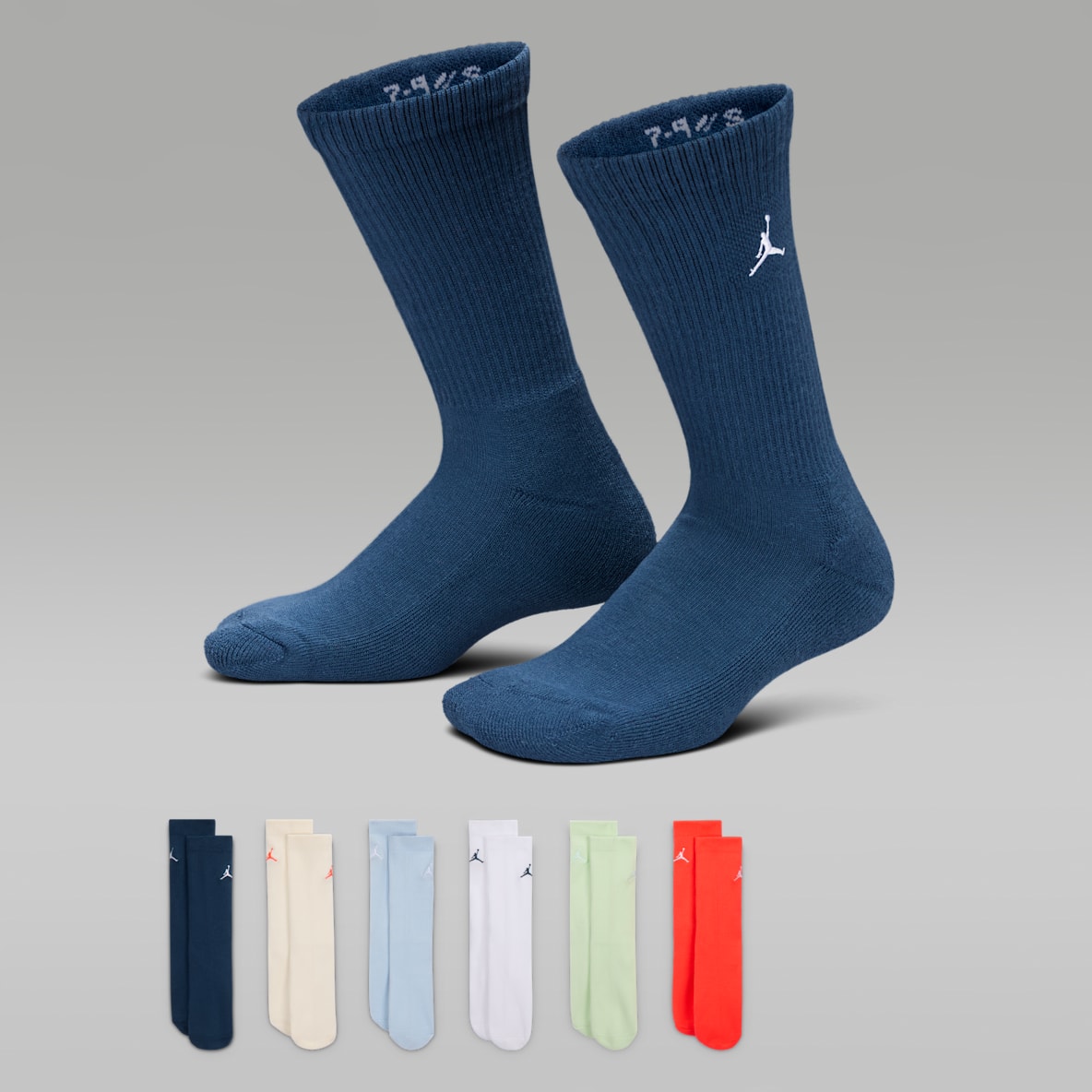 Jordan Everyday Essentials Παιδικές κάλτσες μεσαίου ύψους (έξι ζευγάρια)